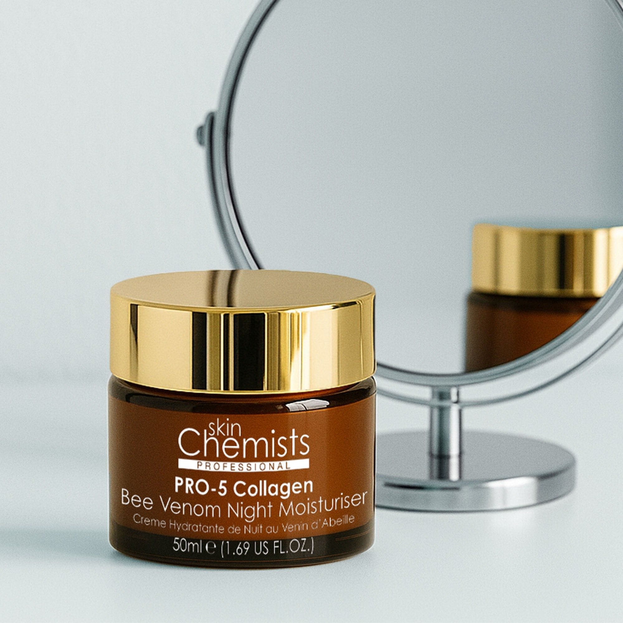 skinChemists professional Pro-5 Collagen Bee Venom Night Moisturiser 50ml image 3