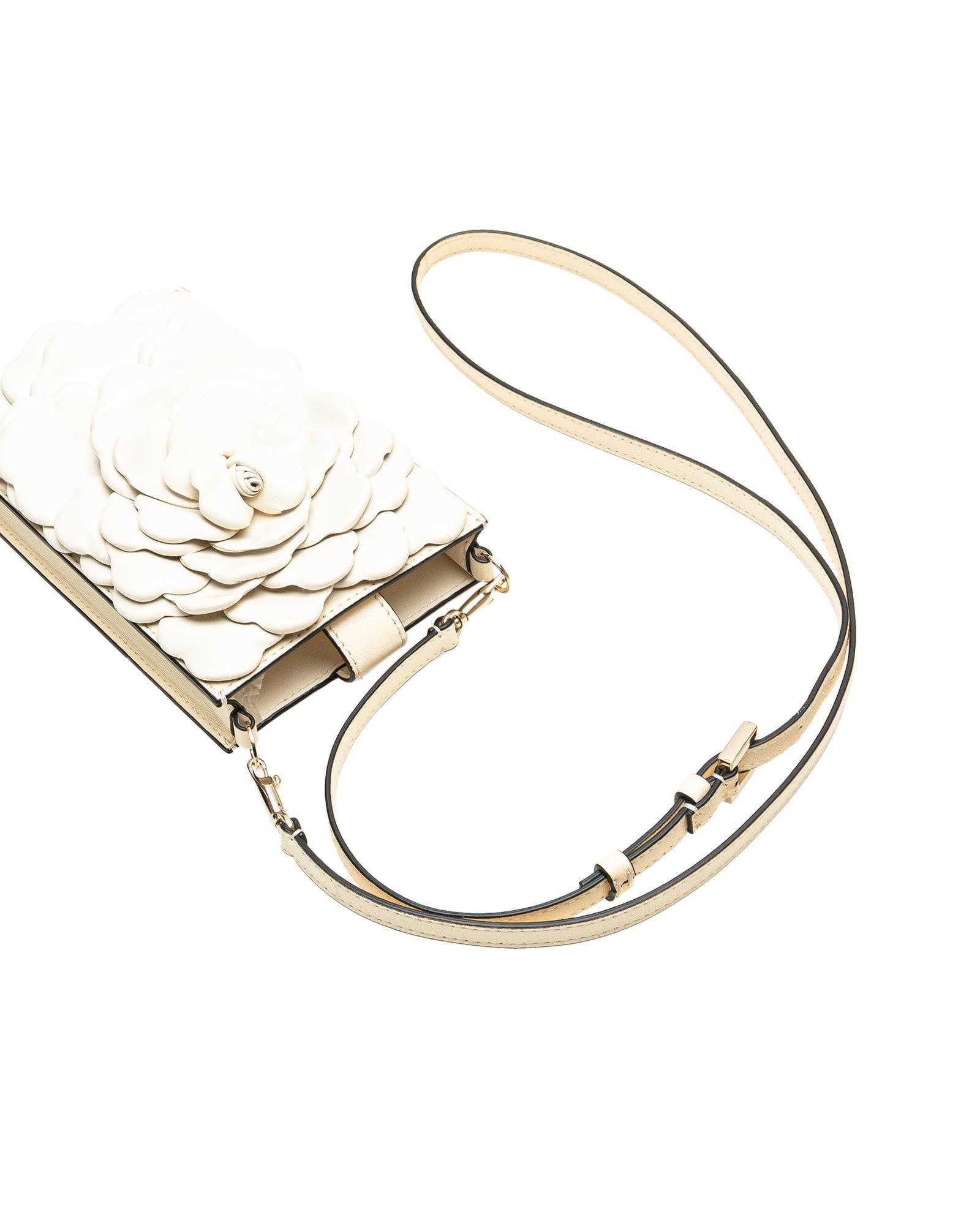 Valentino Preloved Rose Leather Crossbody Bag Wo - White image 11