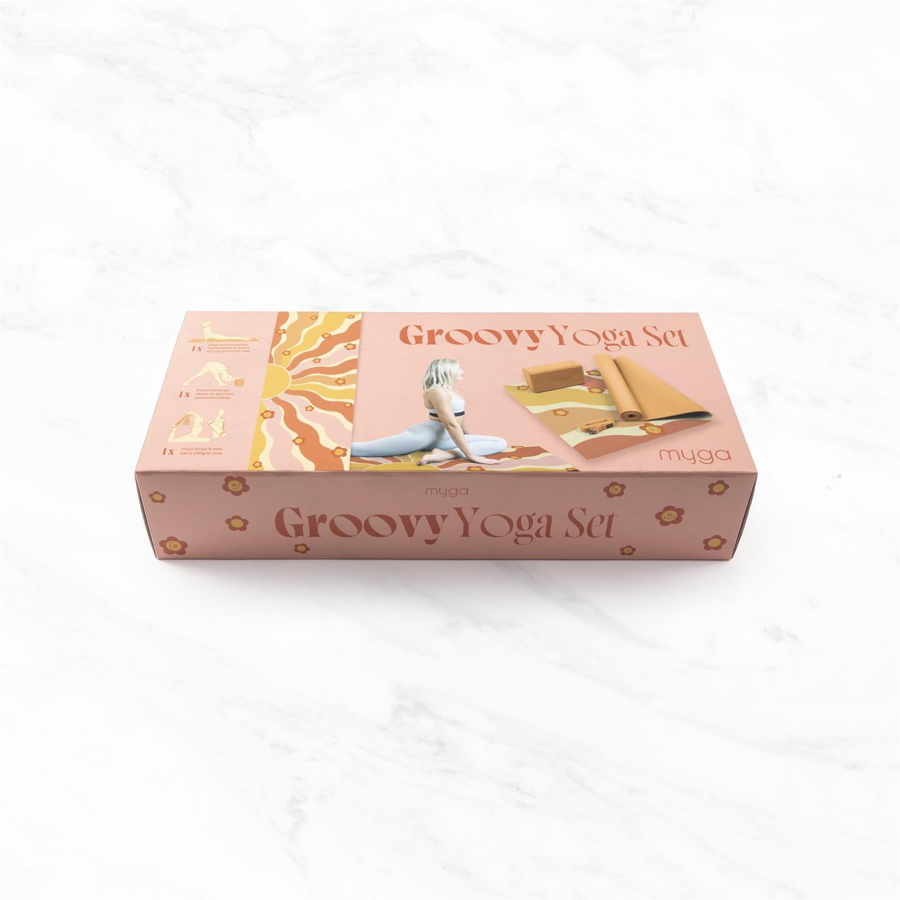 Myga Myga Printed Yoga Set - Palm Sage image 2