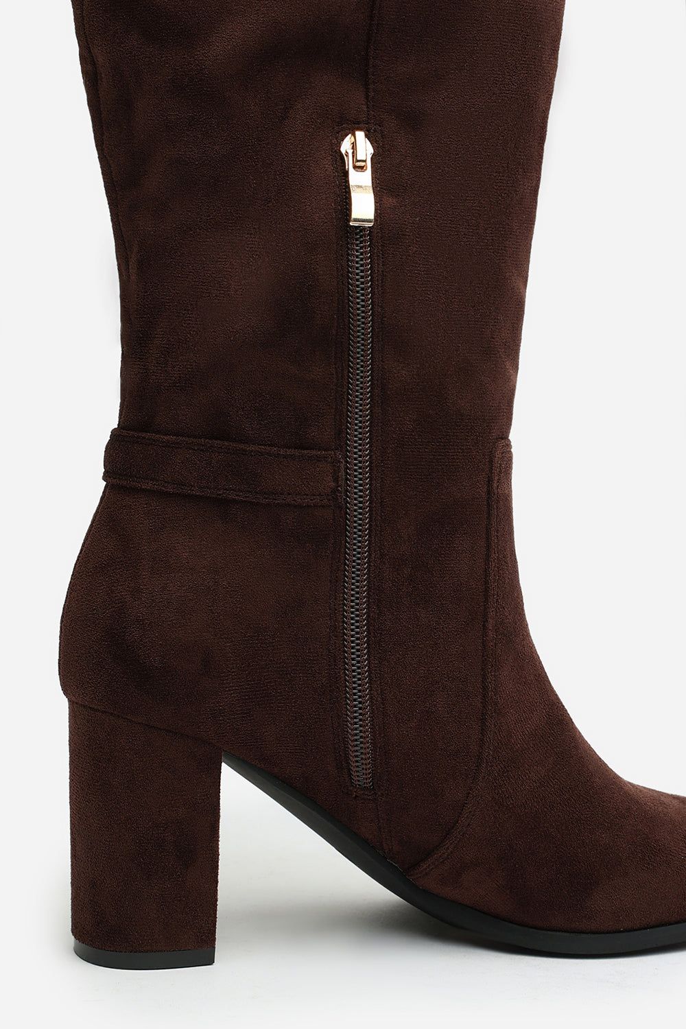 Where's That From 'Xenia' Knee High Heeled Boots With Side Zip image 5