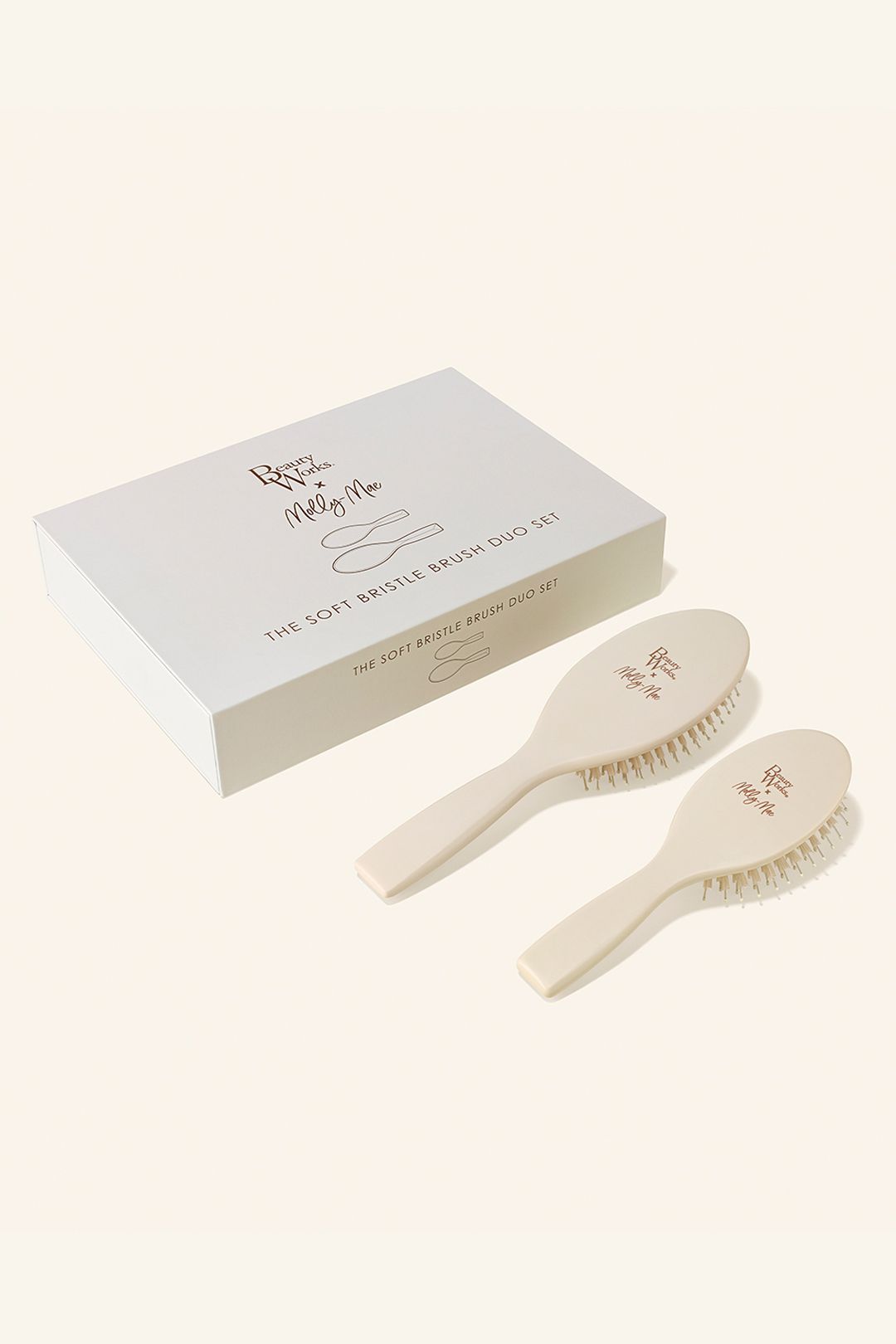 Beauty Works Beauty Works x Molly-Mae Soft Bristle Brush Duo Set Multi image 2