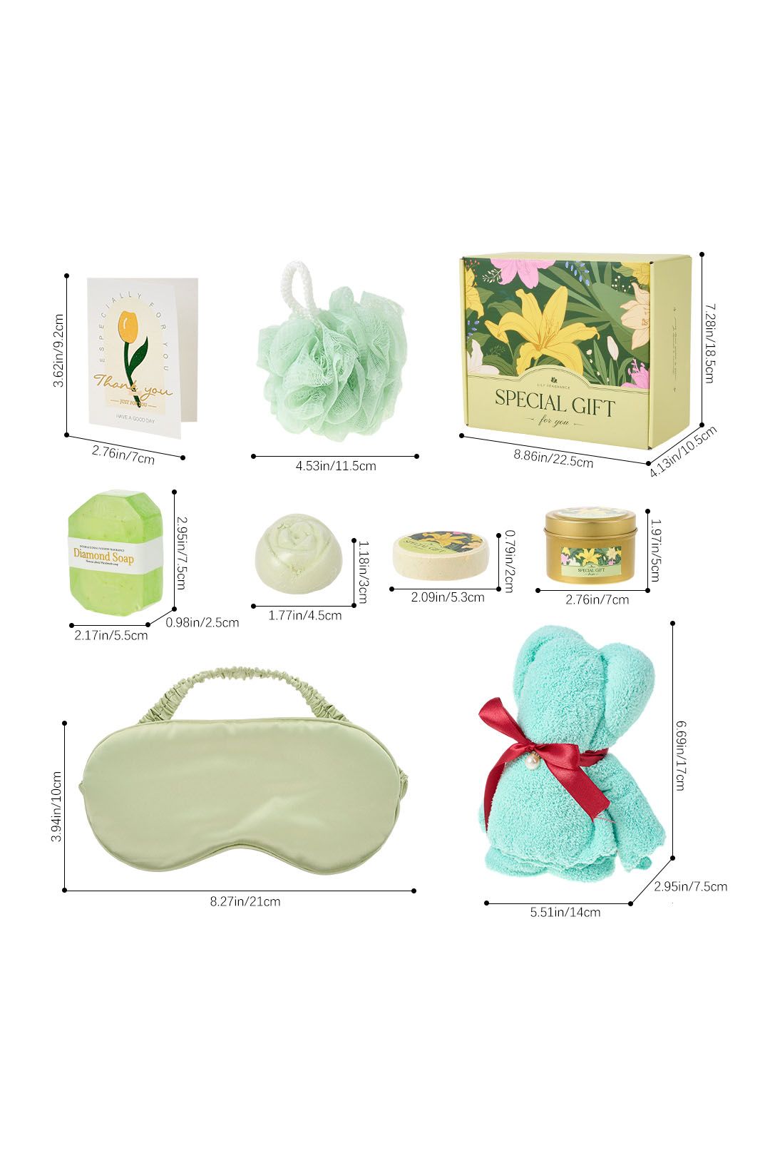 Living and Home Lily-Scented Spa Bath Gift Set image 7