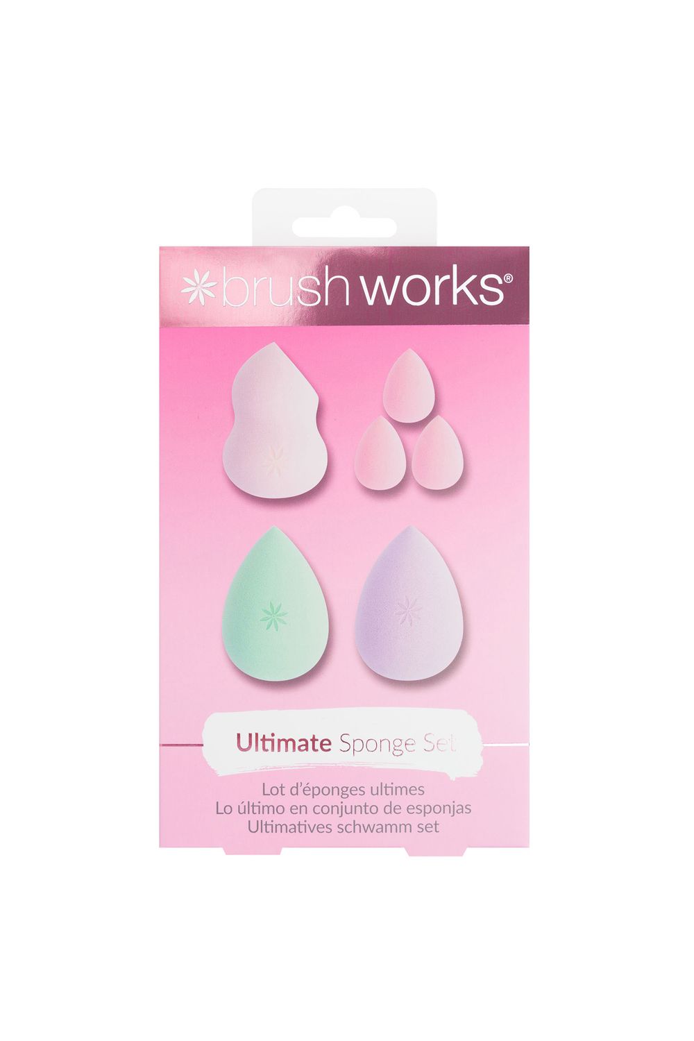 Brushworks Ultimate Complexion Sponge Set Pink image 1