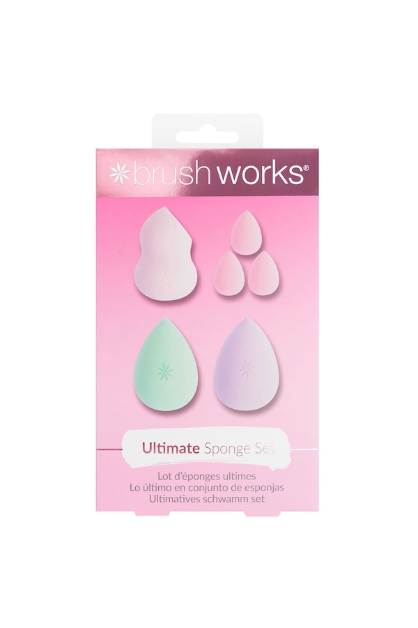 Brushworks Ultimate Complexion Sponge Set Pink