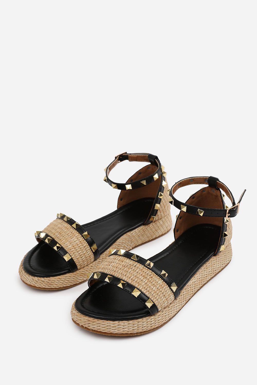 Where's That From 'Katara' Studded Gladiator Braided Strap Espadrille Flatform image 4