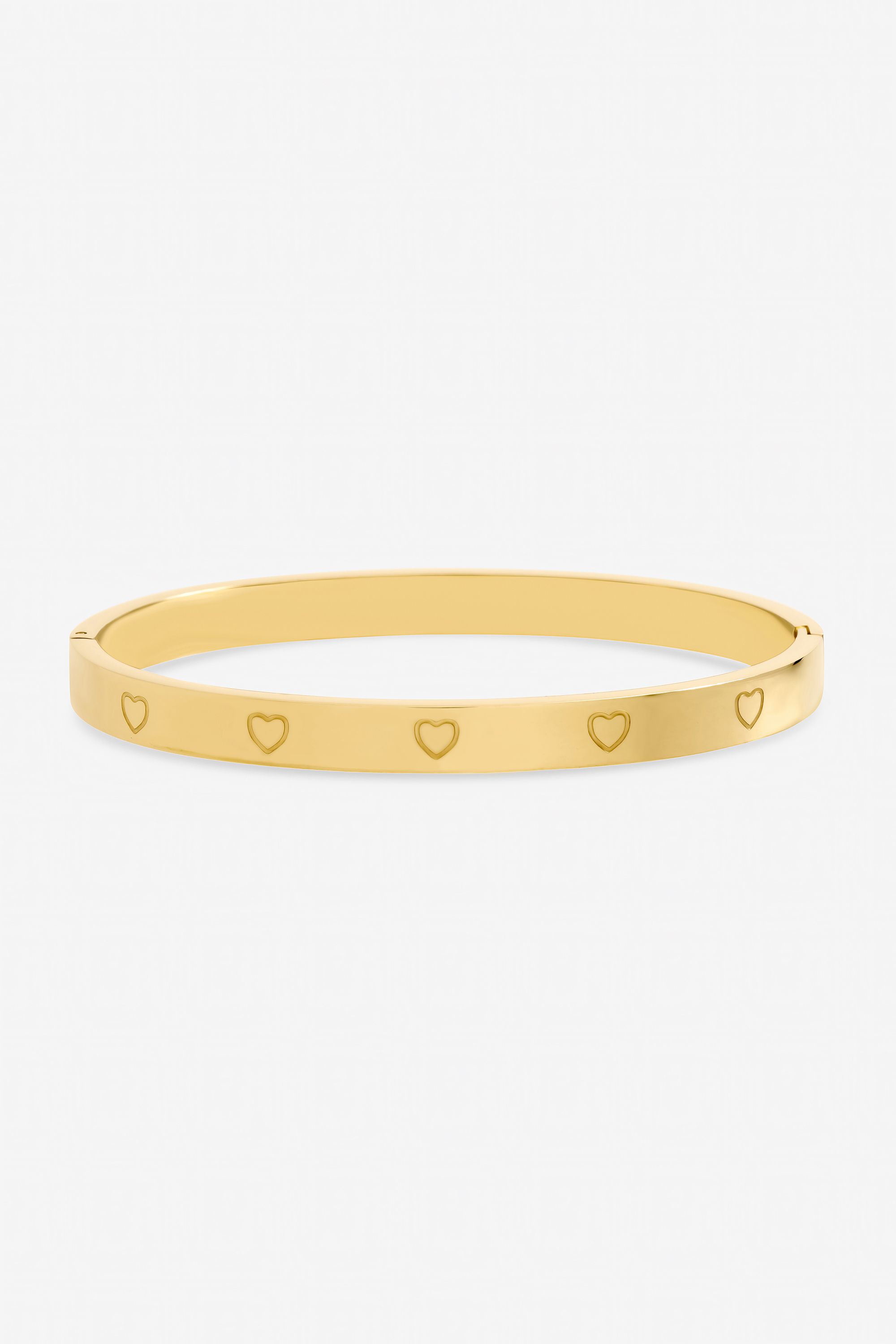 Jon Richard Gold Plated Waterproof Heart Bangle