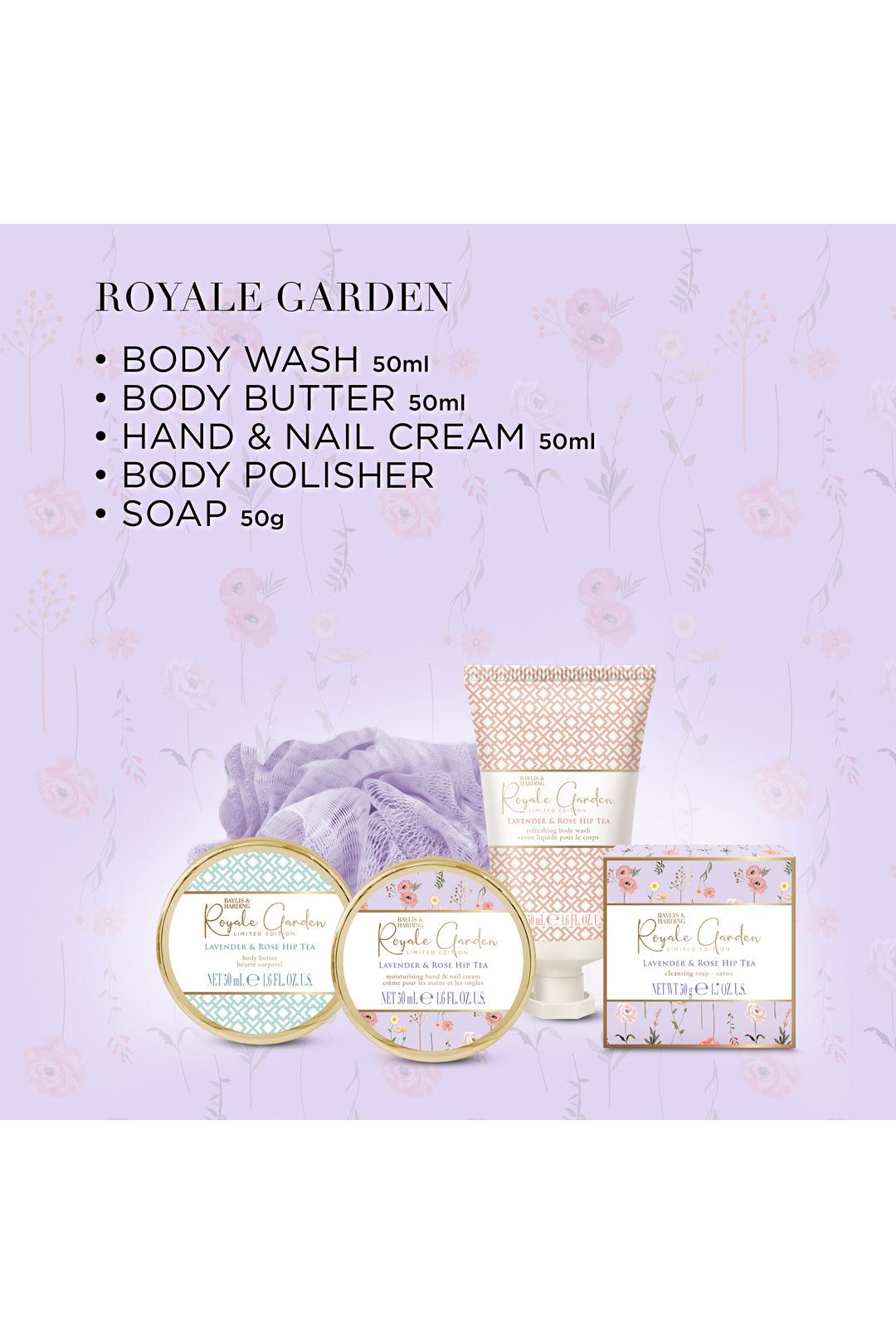 Baylis & Harding Royale Garden Luxury Pamper Keepsake Tin Gift Set Multi image 4