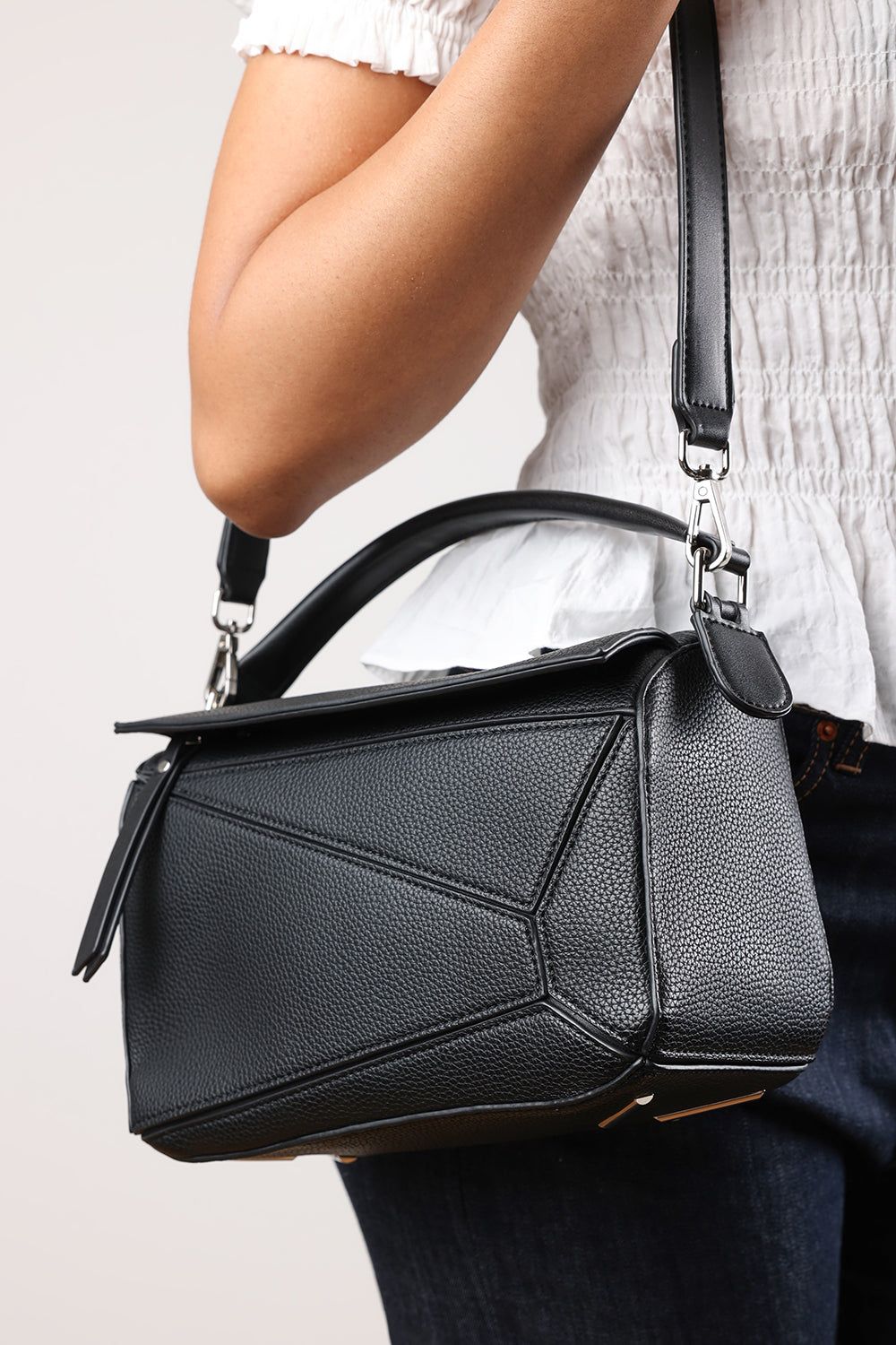 Where's That From 'Abrazo' Geometric Top Handle Bag image 8