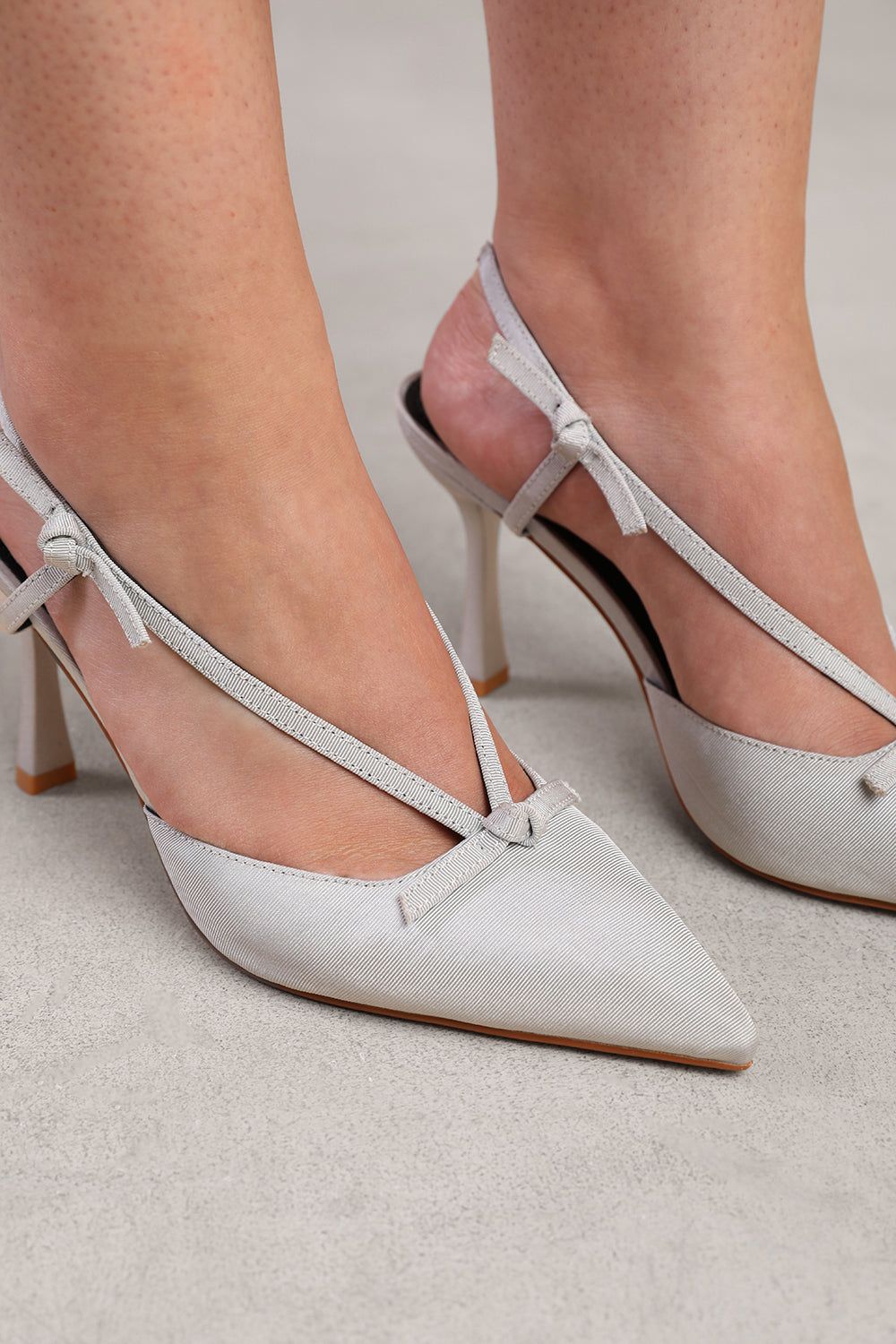 Where's That From 'Nieve' Wide Fit High Heel With Pointed Toe And Strap Detail image 2