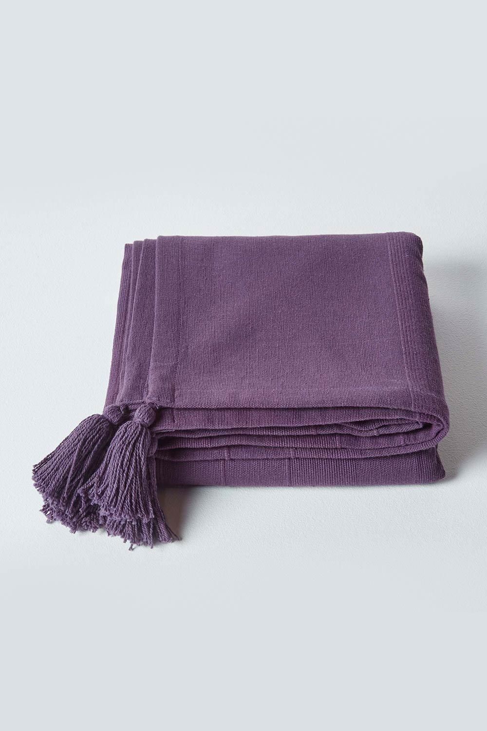 Homescapes Cotton Rajput Ribbed Throw image 2