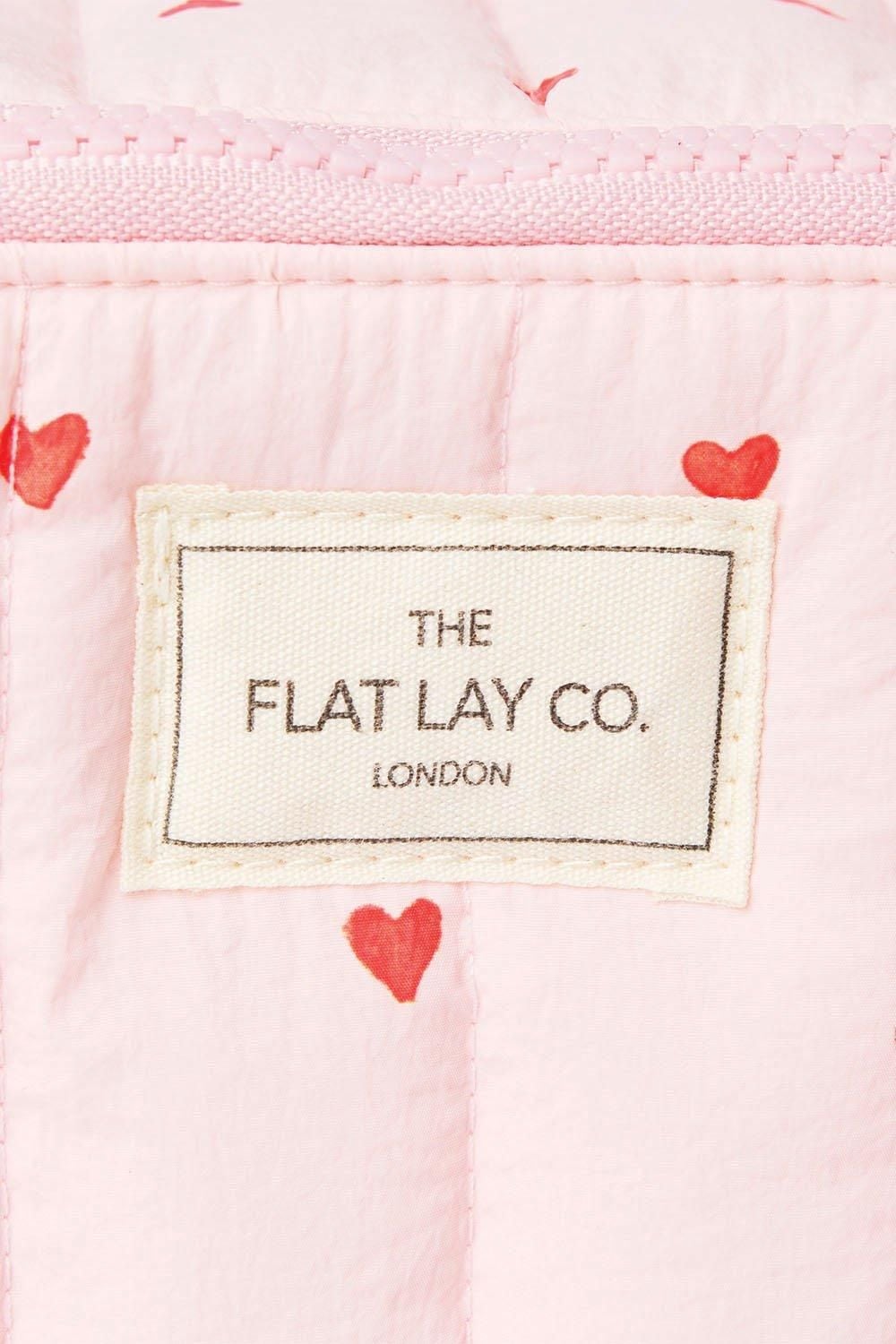 The Flat Lay Co Marshmallow Open Flat Box Bag in Sweet Pink Hearts Multi image 3