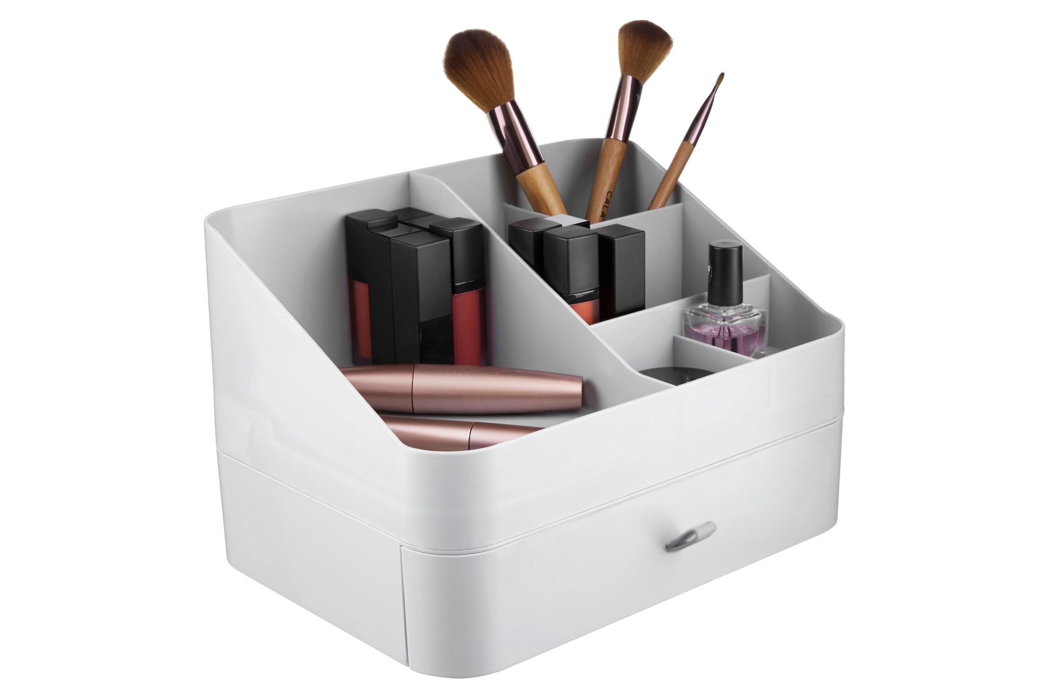 Orsina Ample Storage Six Compartment Cosmetics Organiser, Elegant Makeup Organiser, Versatile Makeup Organizer image 2