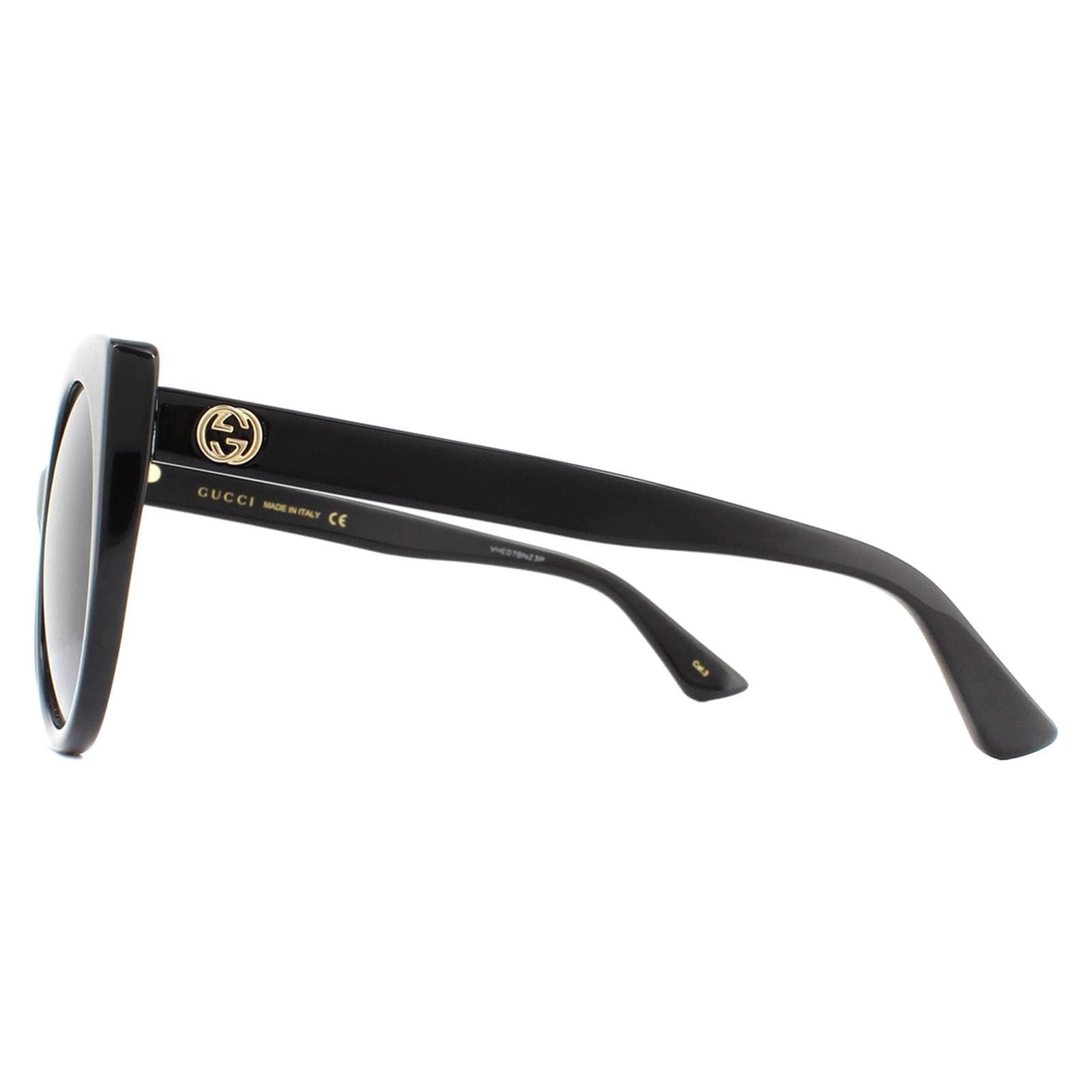 Gucci Cat Eye Black Grey Gradient Sunglasses image 3