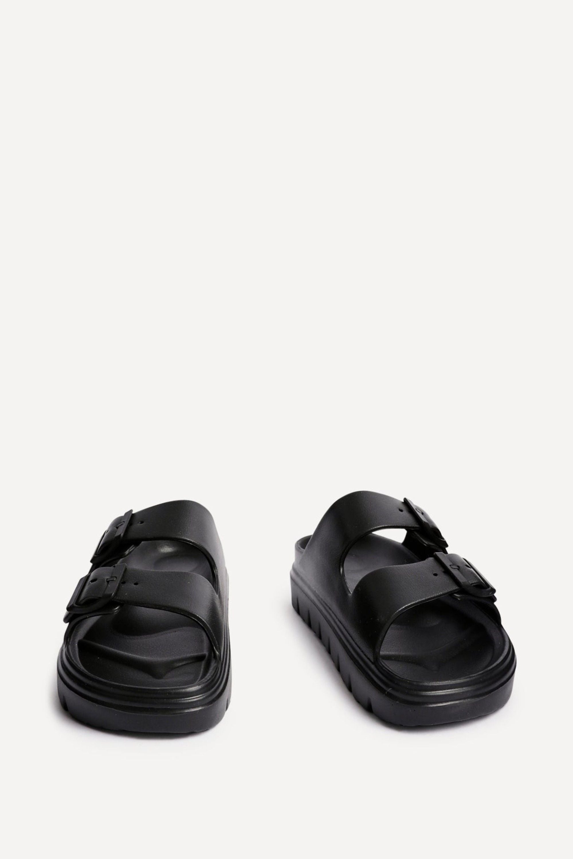 Linzi Sirocco Black Platform Slider Sandals image 3