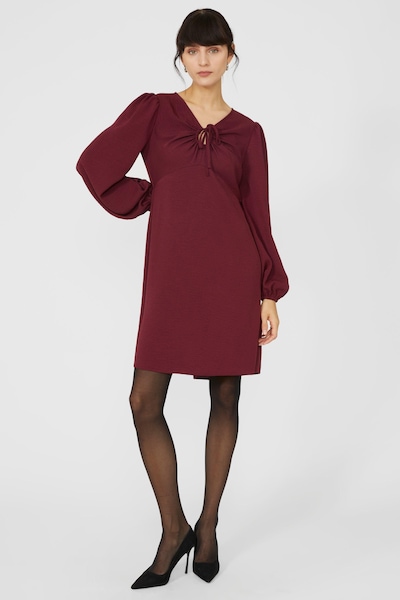 Principles Keyhole Front Tunic Dress Wine