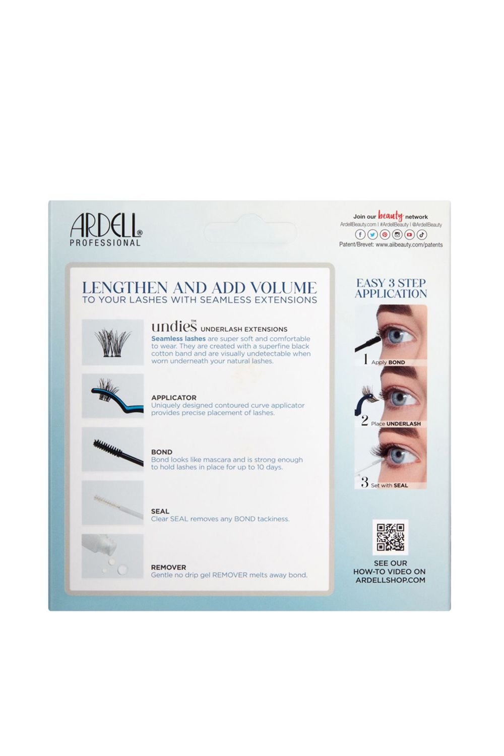 Ardell Seamless Extensions Wispies Black image 4