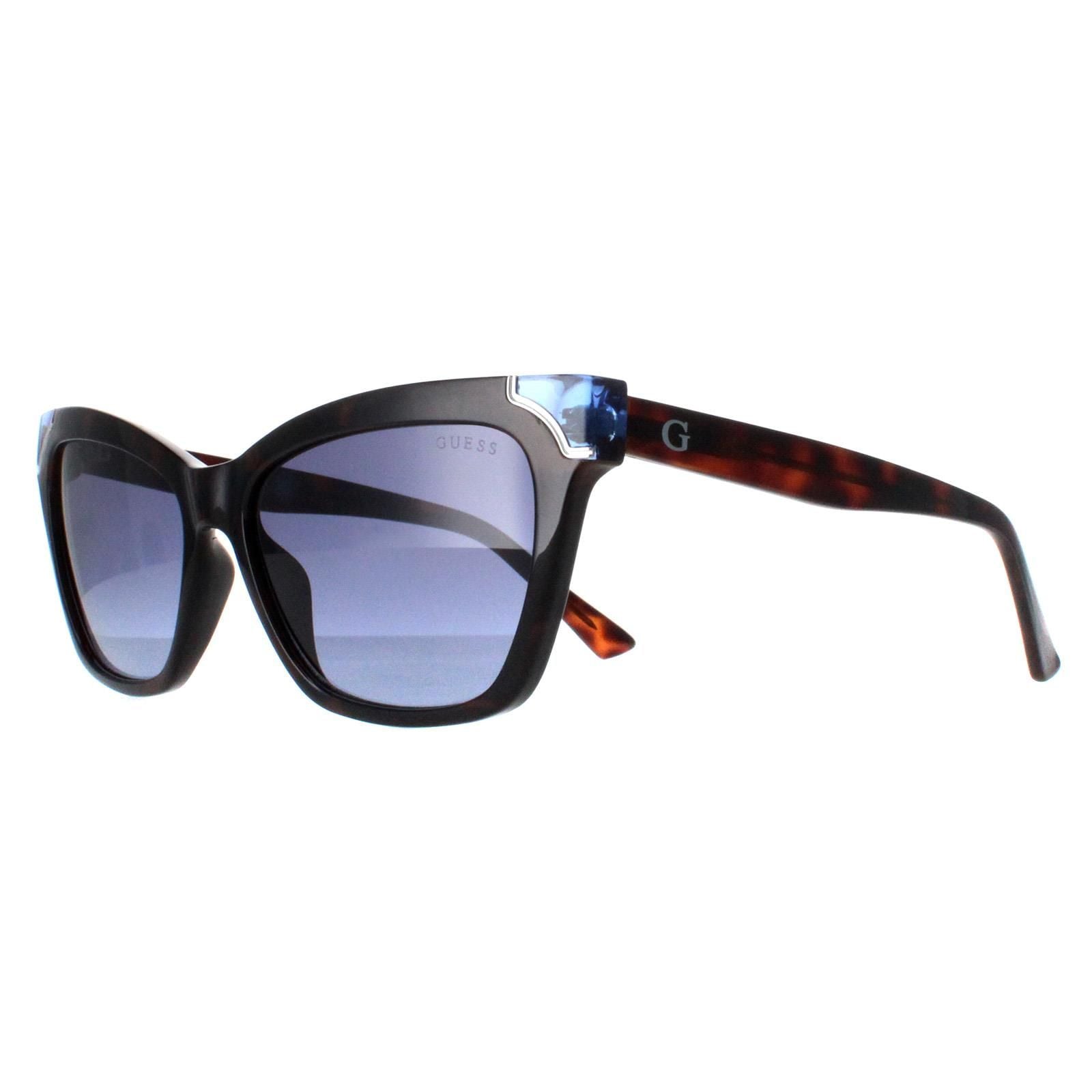 Guess Rectangle Blonde Havana Blue Gradient GU7840 image 2