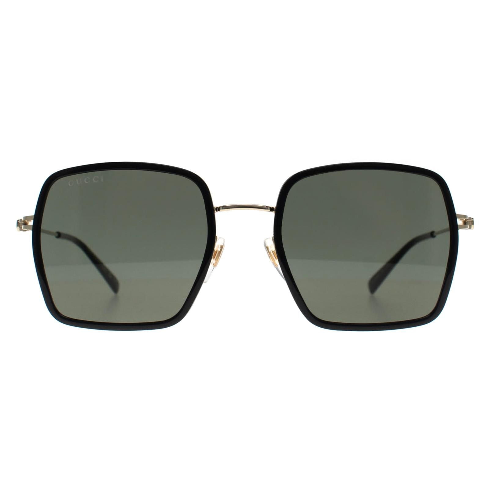 Gucci Square Black Gold Grey GG1848S image 1