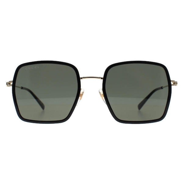 Gucci Square Black Gold Grey GG1848S