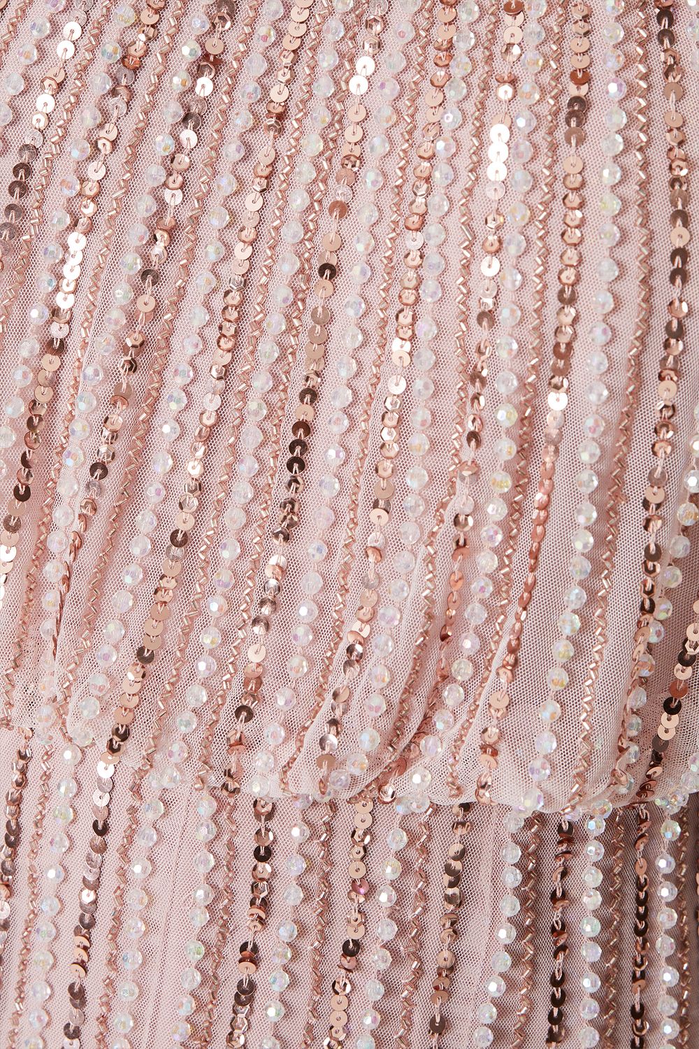 Coast Party Sequin Long Sleeve Midi Dress Rose Pink image 5