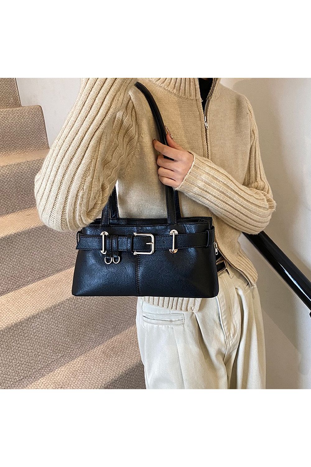 XY London 'Josephine' Belted Shoulder Bag image 2