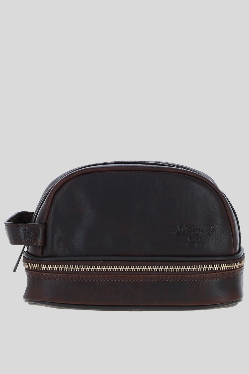 Ashwood Leather Real Leather Zip Wash Bag image 1