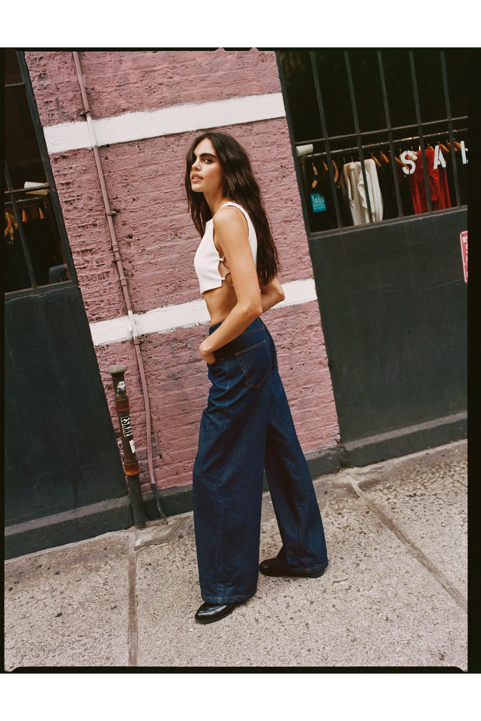 NastyGal Nessa Barrett The Denim Skater Jean Indigo