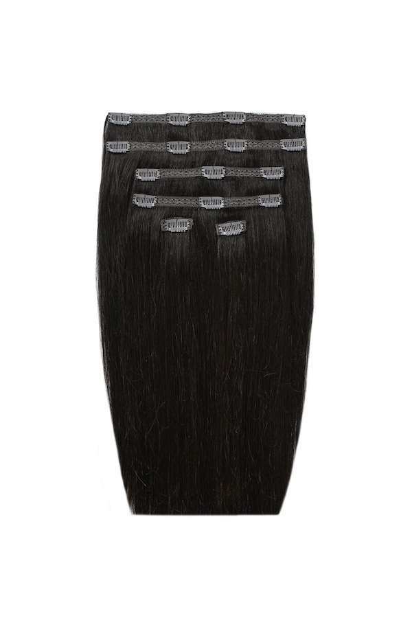 Beauty Works 20" Double Hair Set Clip-In Extensions 210g Natural Black