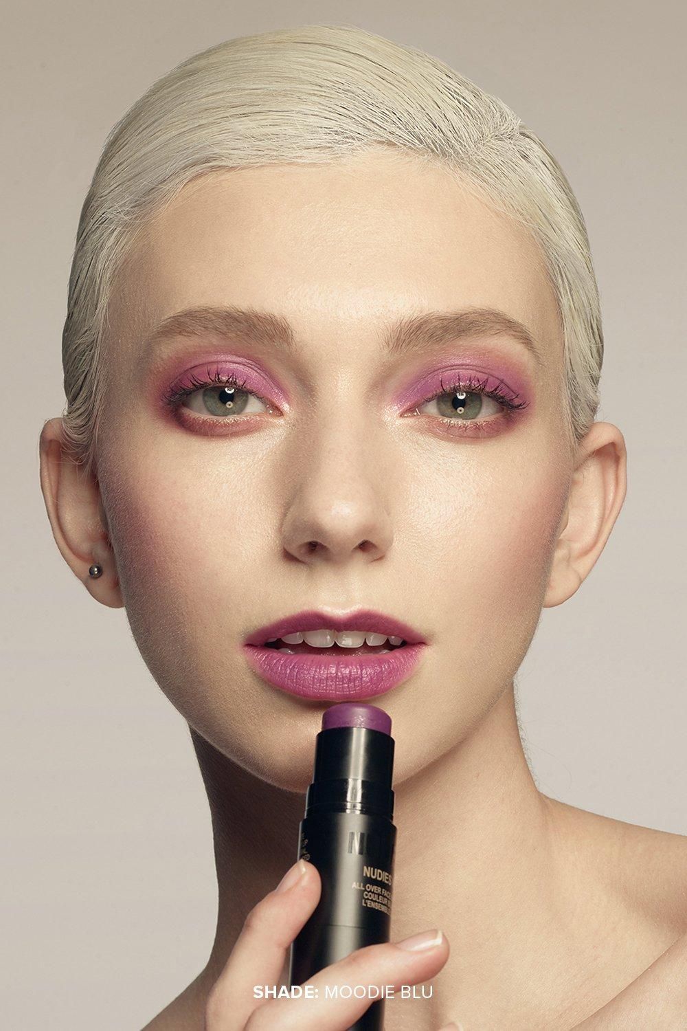 Nudestix Nudies All Over Face Matte Blush Moodie Blu image 2