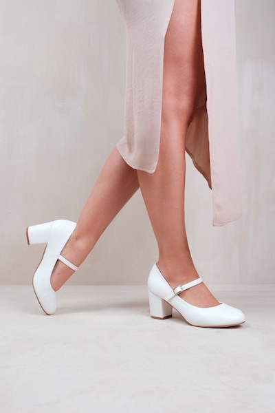 Where's That From 'Araceli' Wide Fit Block Heel Mary Jane Pumps