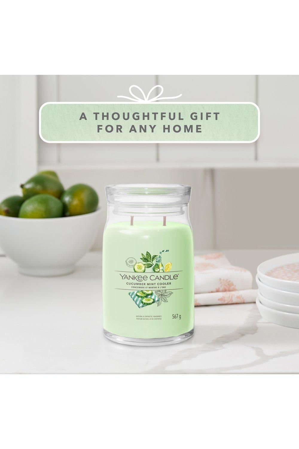 Yankee Candle Signature Large Jar Cucumber Mint Cooler Green image 5
