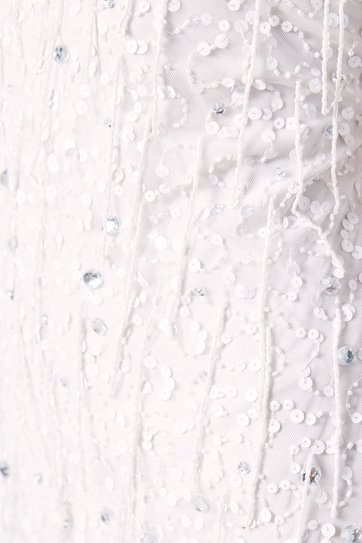 Coast Sequin And Fringe Embellished Bridal Mini Dress Ivory image 5