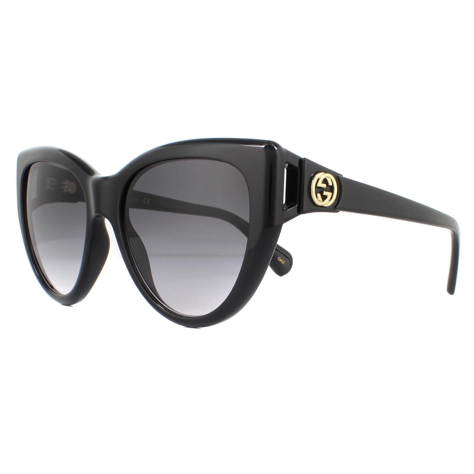 Gucci Cat Eye Black Grey Gradient Sunglasses image 2