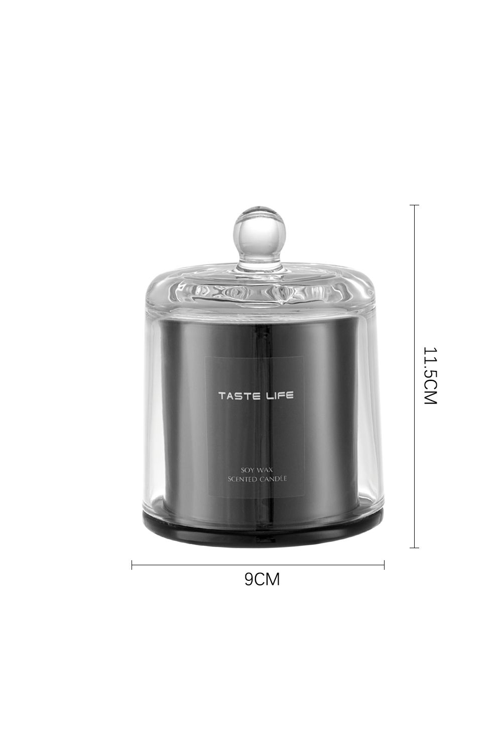 SHEONLY Sky Cypress Soy Wax Scented Candle with Bell Shaped Glass Cup image 6