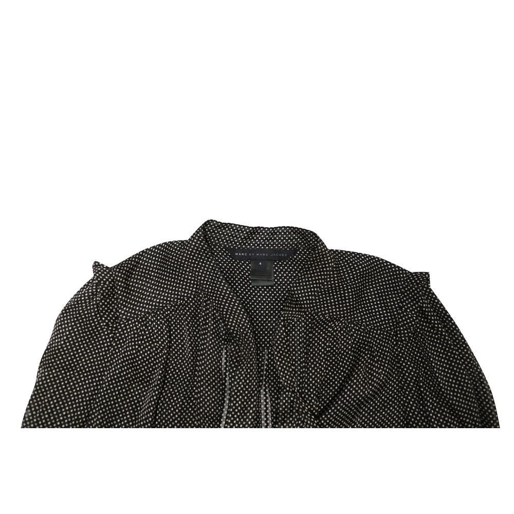 Marc Jacobs Preloved Polka Dot Blouse Three Quarter Sleeves Wo - Black image 6