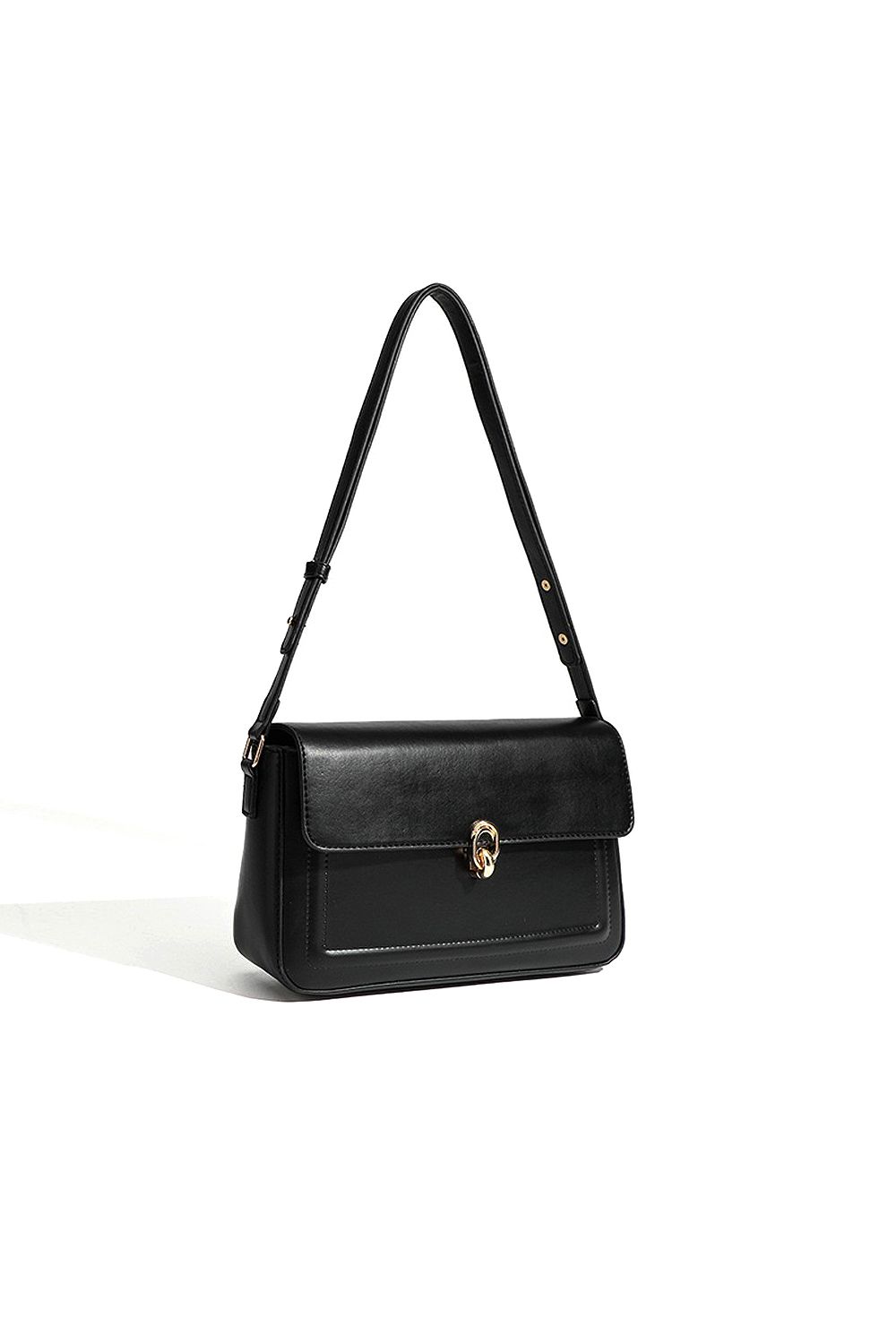 XY London 'Adele' Shoulder Handbag With Clasp and Adjustable Strap image 2
