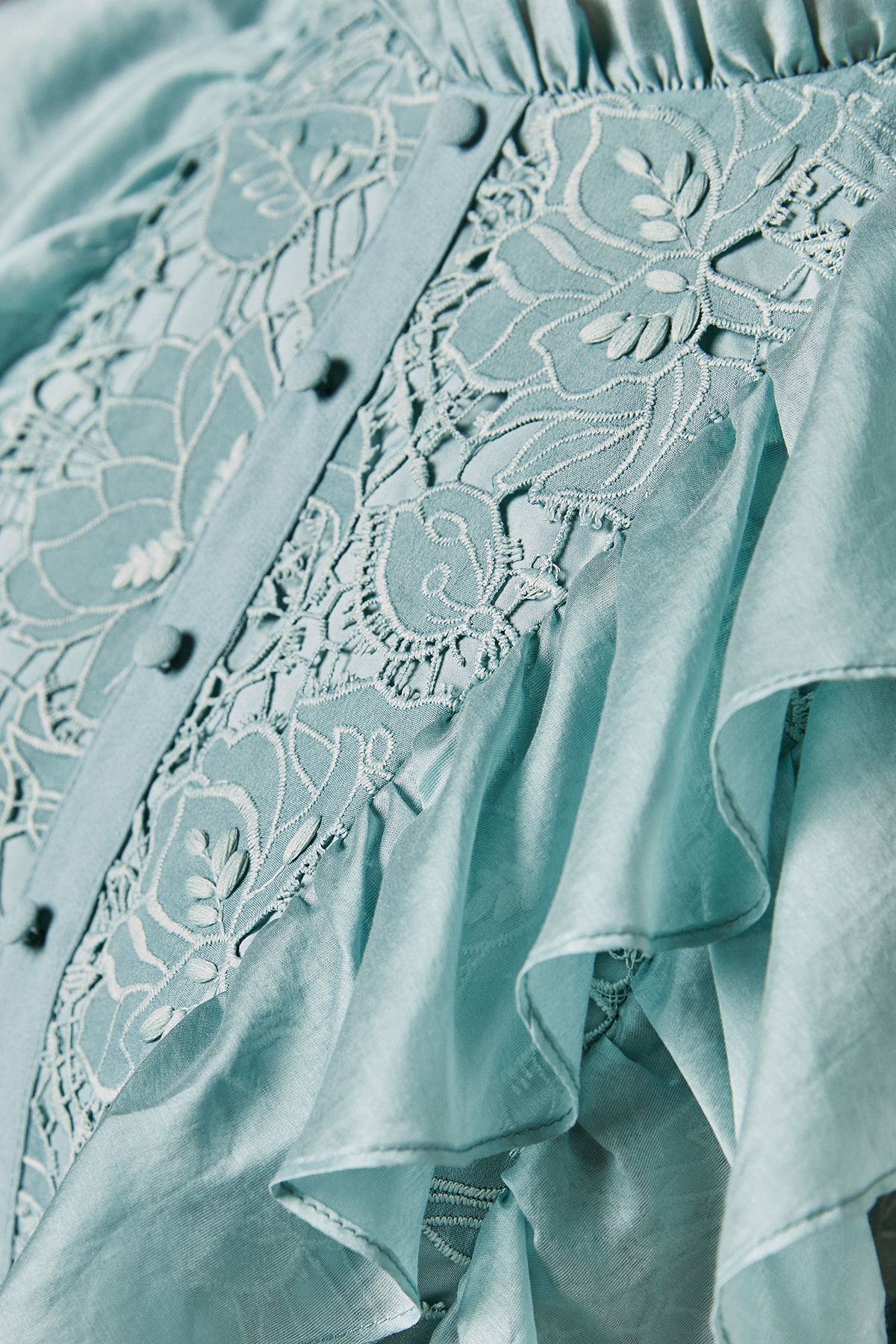 Coast Frill Lace Sleeveless Jumpsuit Mint image 5