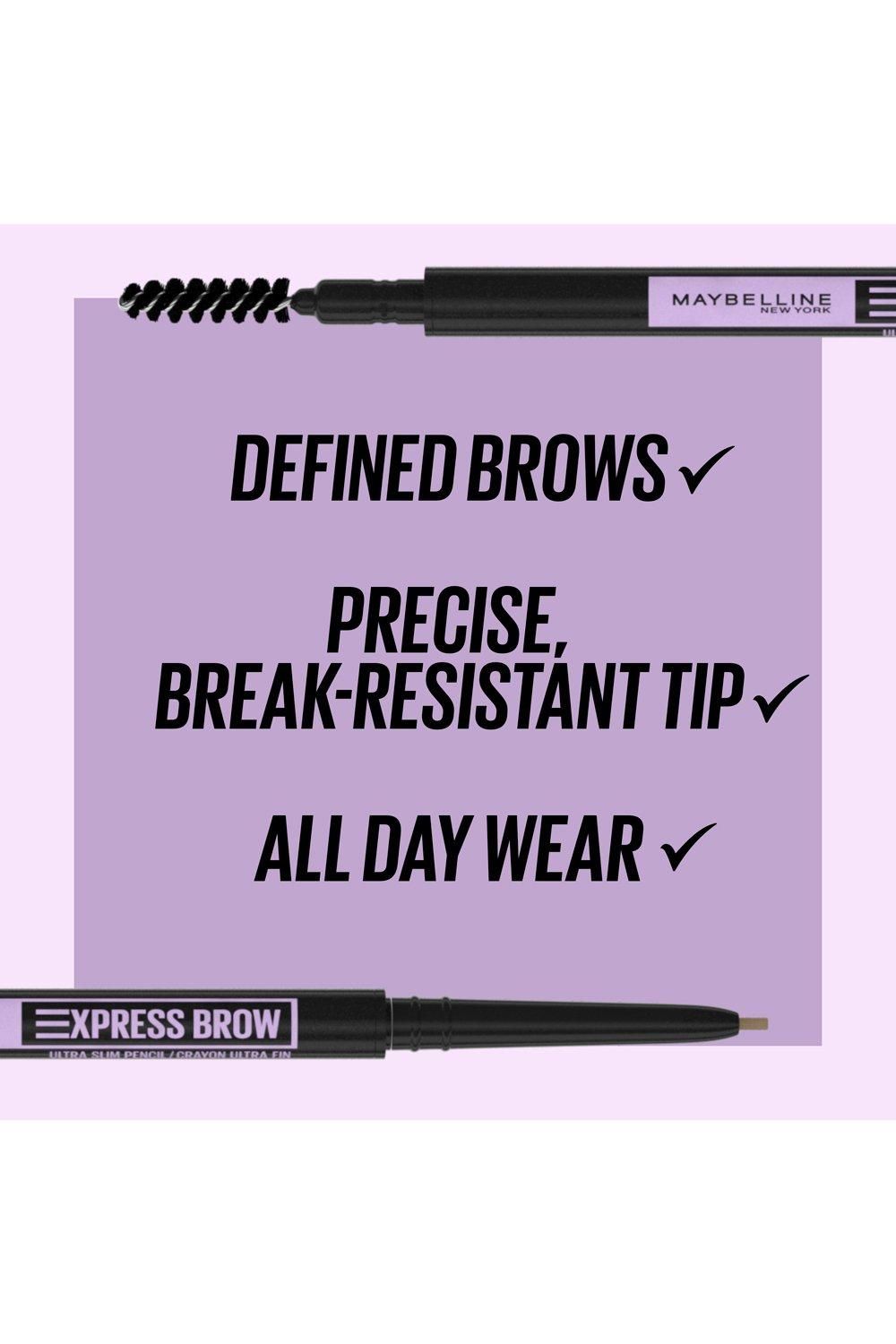 Maybelline Express Brow Ultra Slim Defining Natural Fuller Looking Brows Eyebrow Pencil Medium Brown image 8