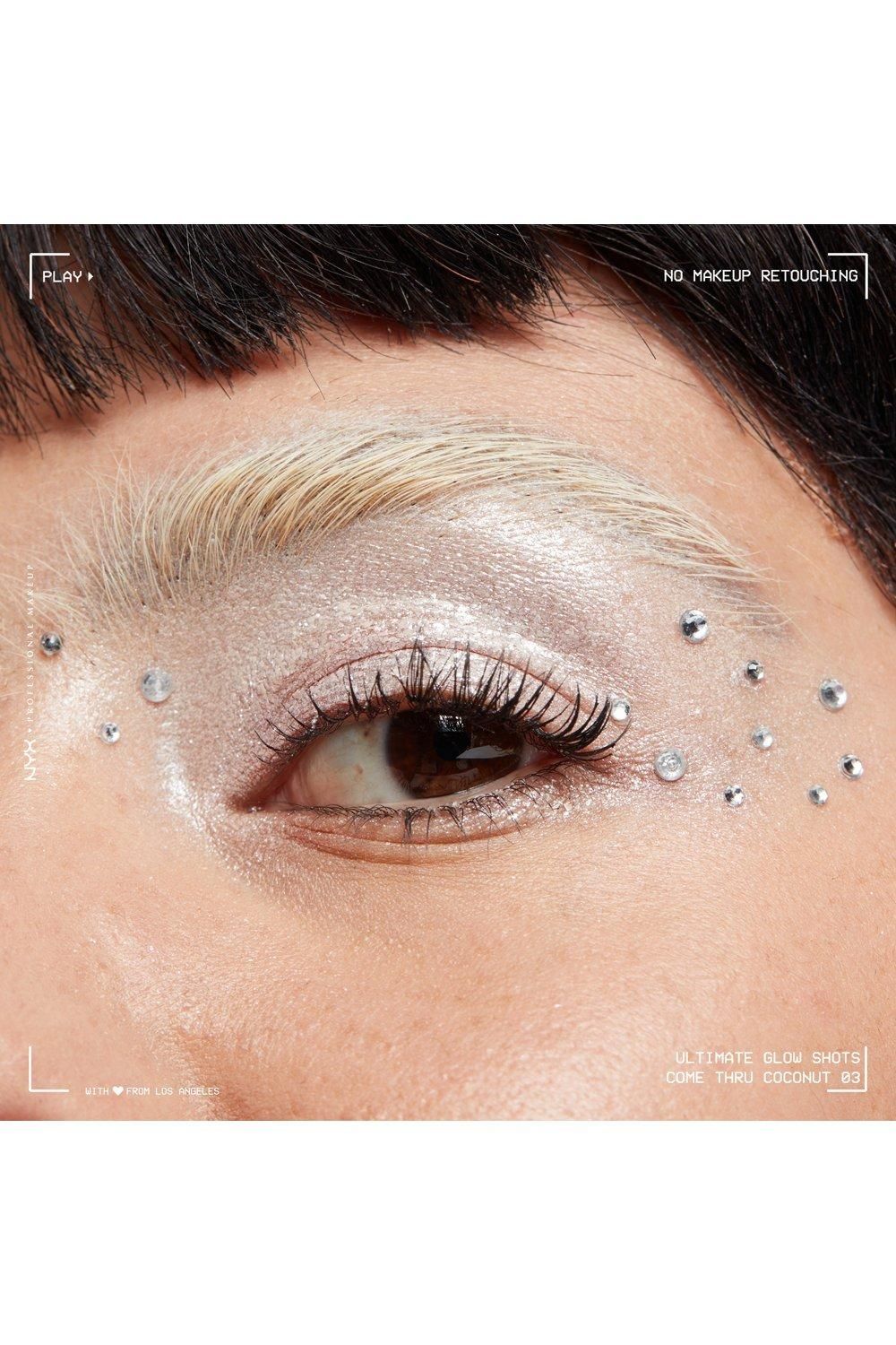 NYX Professional Makeup Ultimate Glow Shots Liquid Eyeshadow Come Thru Coconut image 4