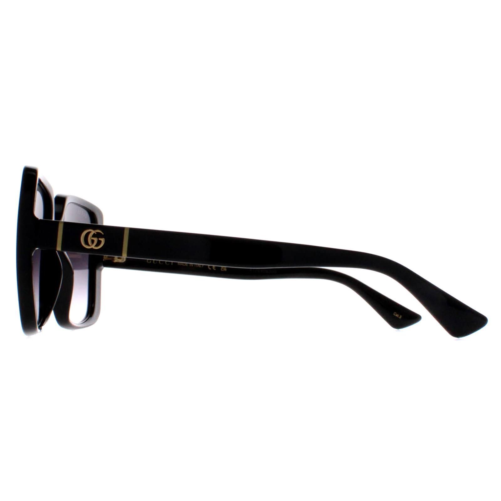 Gucci Square Black Grey Gradient GG0632S image 3
