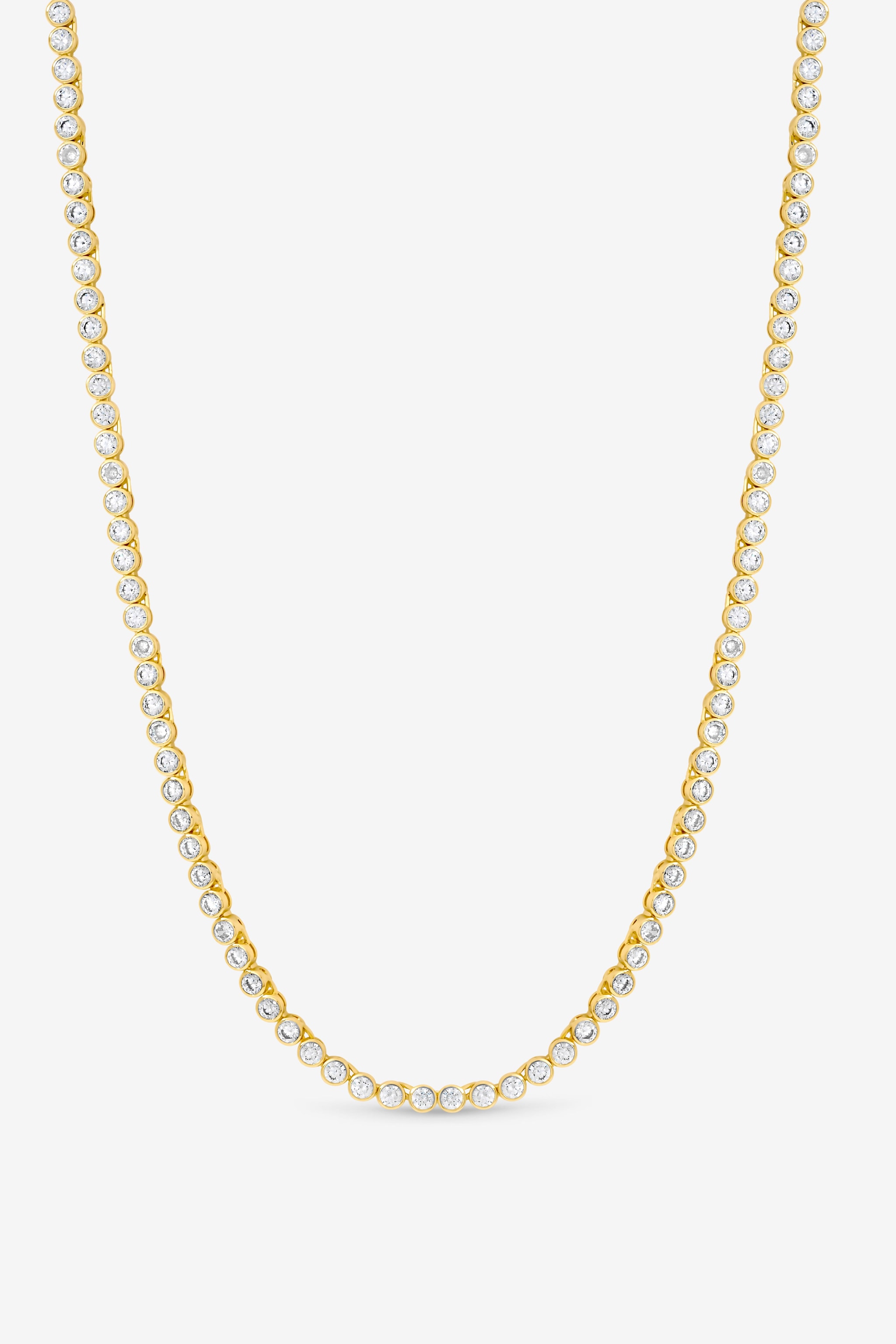 Jon Richard 14K Gold Plated and Crystal Cubic Zirconia Tennis Necklace - Gift Box image 2