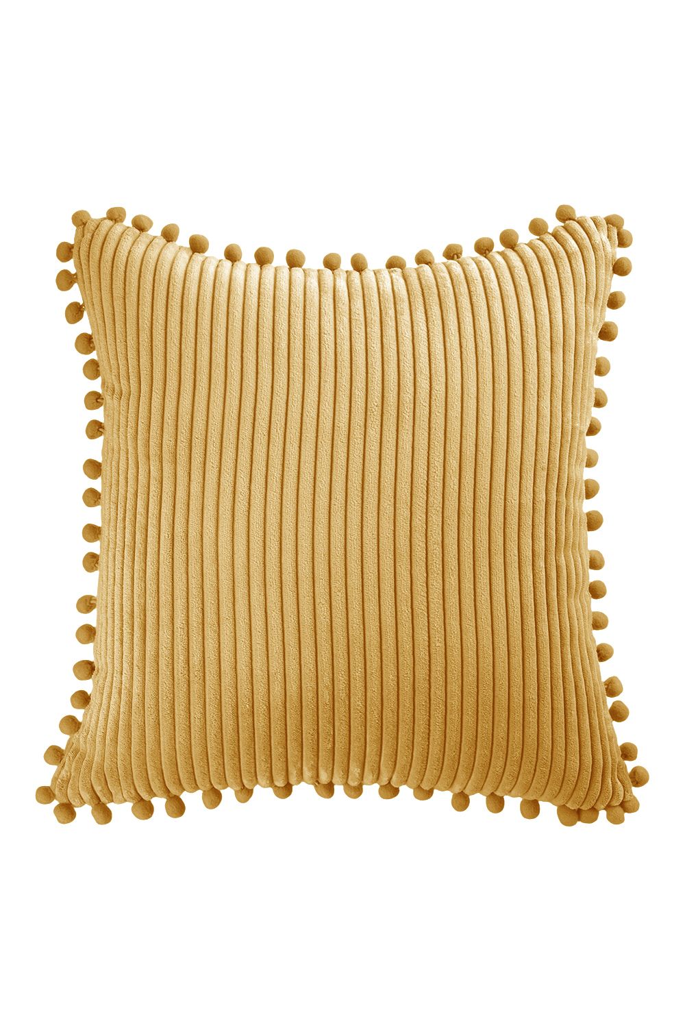 Living and Home Polyester Cushion Cover with Pom-Pom Trim image 5