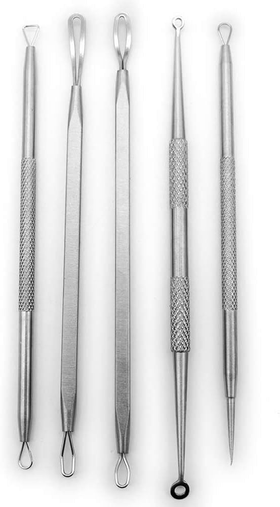 KAV Comedone Extractor Kit 5-Piece Blackhead Remover Tool Set with Storage Case image 3