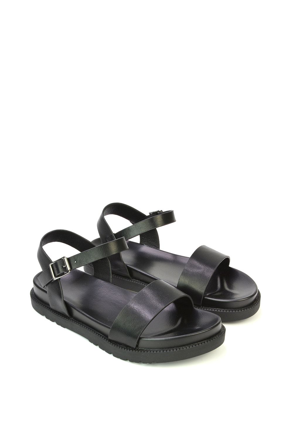 XY London 'Grace' Two Strap Open Toe Platform Sandal Shoes image 4