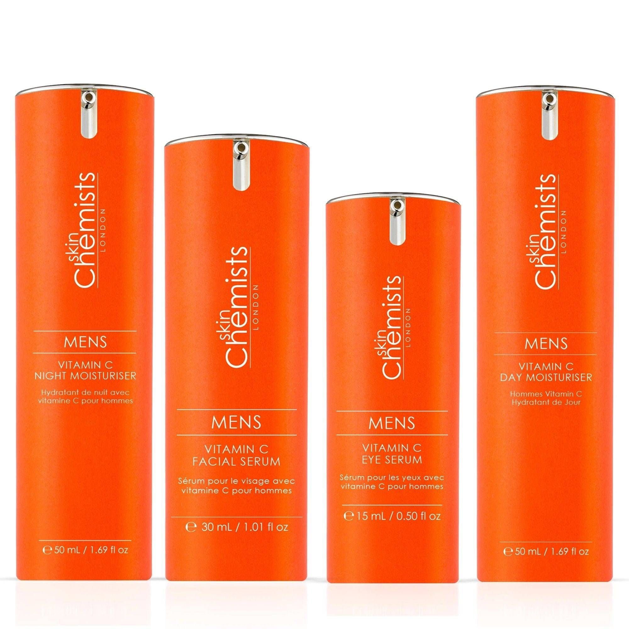 skinChemists professional Anti-Ageing Men's Vitamin C Full Routine Kit image 2