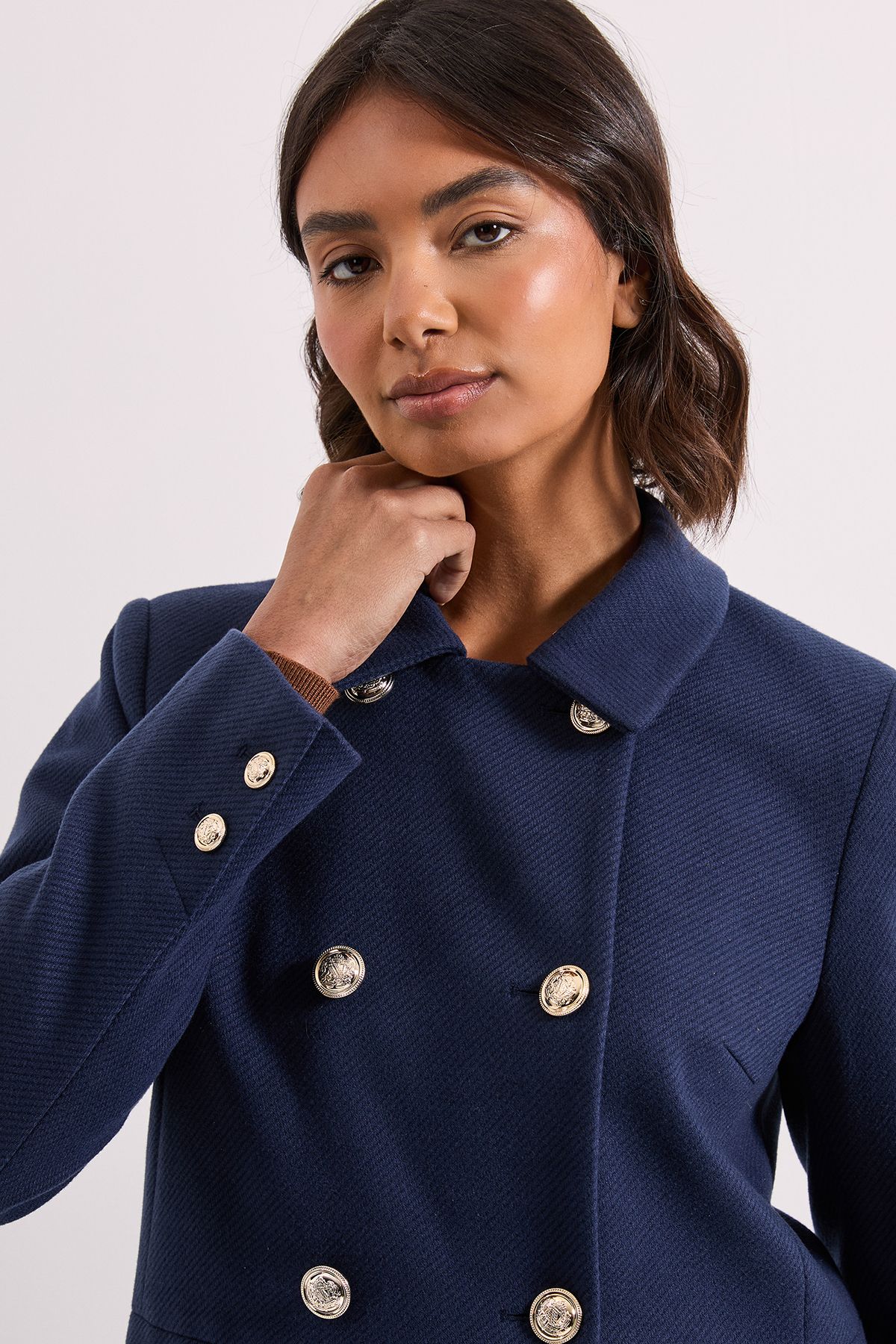 Dorothy Perkins Dolly Coat Navy image 4