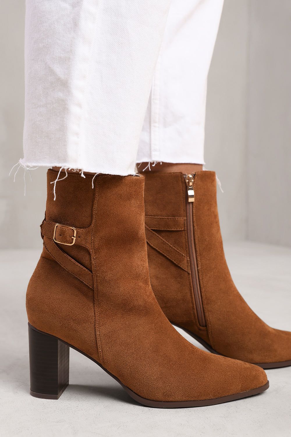 Where's That From 'North' Block Heel Boot With Buckle Detail image 1
