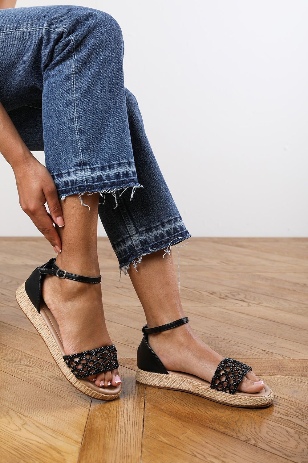 Where's That From 'Desiree' Handwoven Flatform Espadrille Sandal image 1