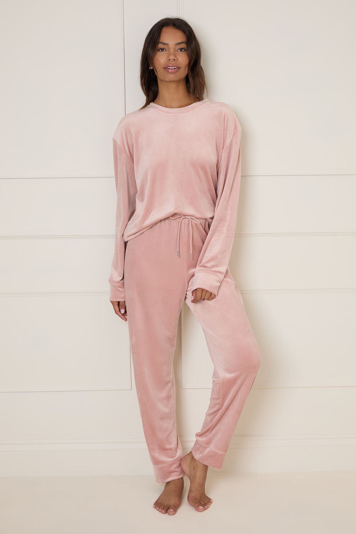 Dorothy Perkins Nightwear Velour Co-Ord Pink image 1
