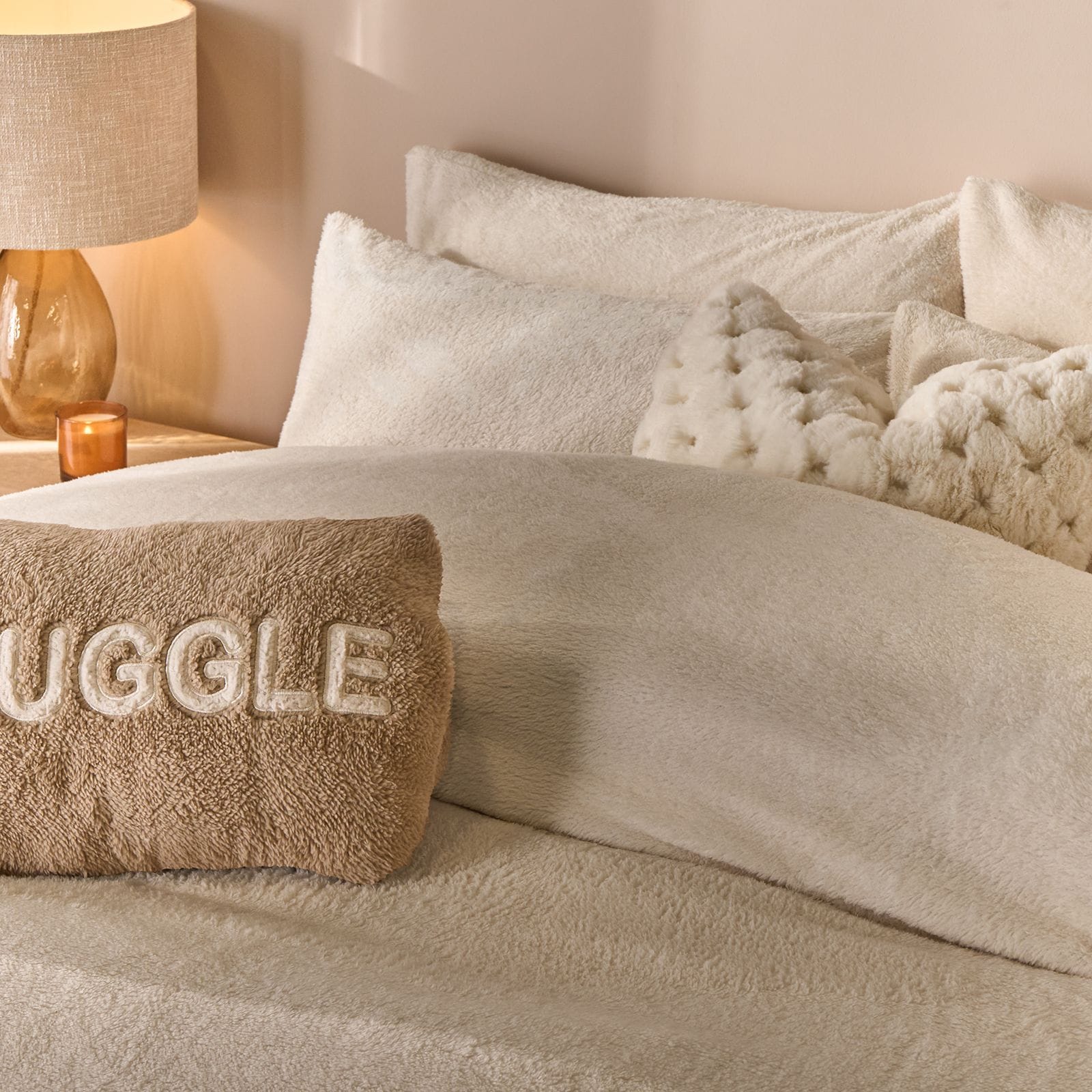 OHS Thermal Soft Teddy Fleece Duvet Cover Bedding Set image 2